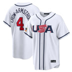 C.Cubs #4 Pete Crow-Armstrong Player White USA 2026 World Classic Home Limited Ddoa Stitched Jerseys