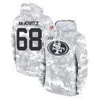 SF.49ers #68 Colton McKivitz Player Arctic Camo Limited Salute to Service Pullover Hoodies Game Ddoa Stitched Jerseys
