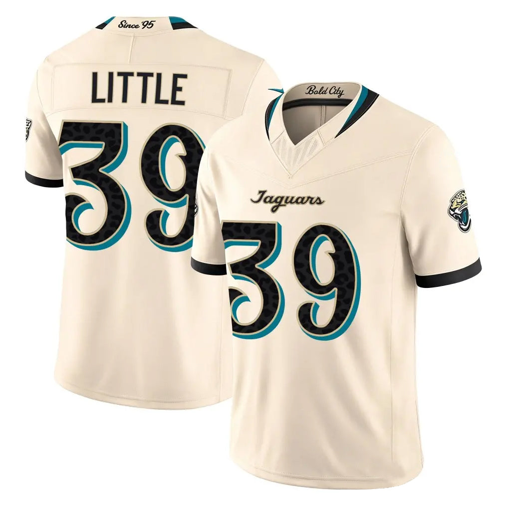 J.Jaguars #39 Cam Little Player Natural Limited 2026 Rivalries Collection Game Ddoa Stitched Jerseys