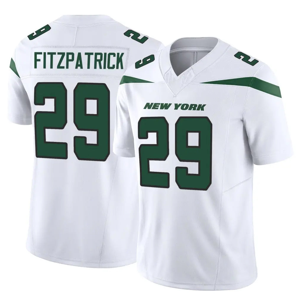 NY.Jets #29 Minkah Fitzpatrick Player White Limited Vapor F.U.S.E. Home Game Ddoa Stitched Jerseys