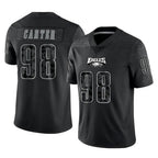 P.Eagles #98 Jalen Carter Player Black Reflective Limited Home Game Ddoa Stitched Jerseys