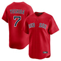 B.Red Sox #7 Masataka Yoshida Player Red Limited Home Game Ddoa Stitched Jerseys