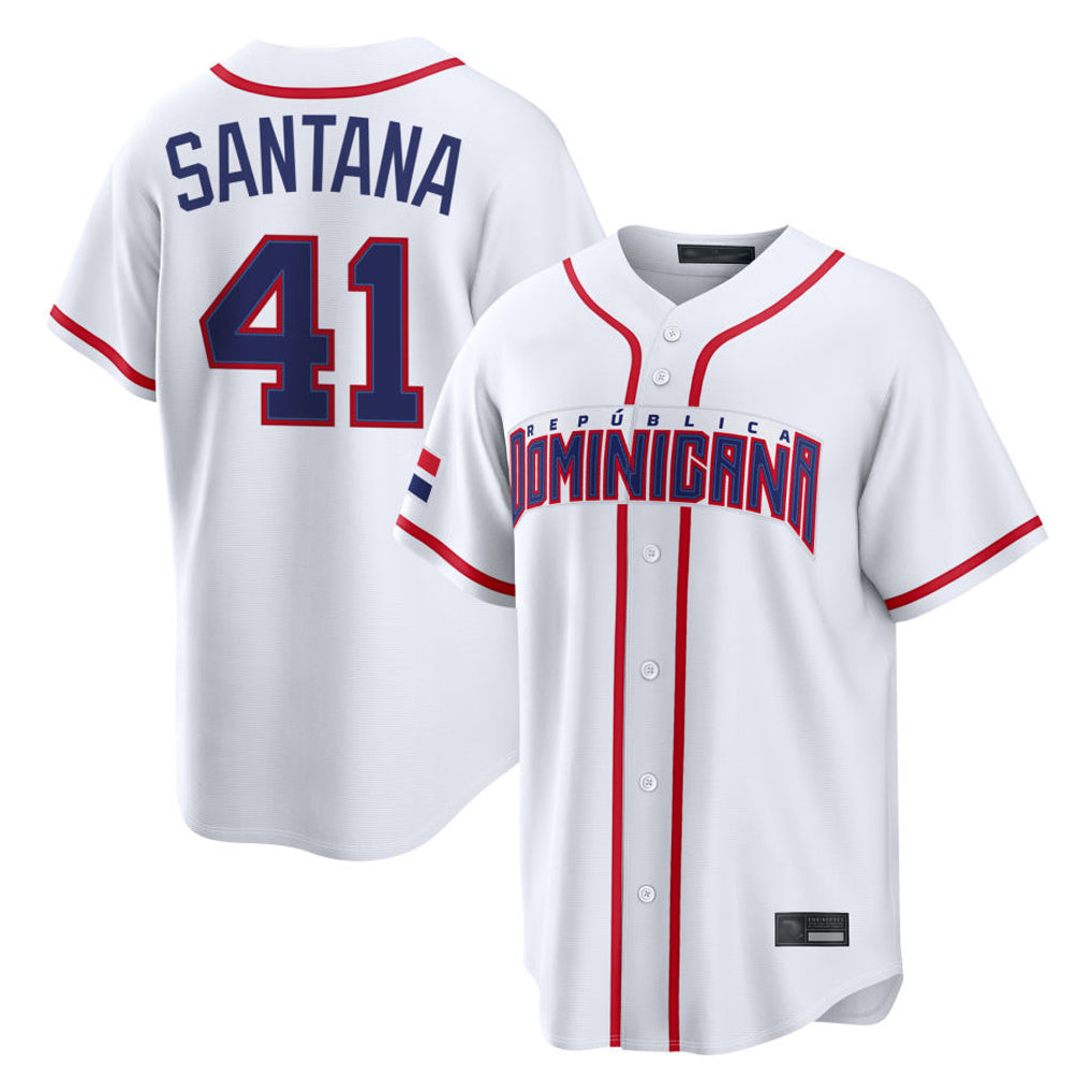 A.Diamondbacks #41 Carlos Santana Player White 2026 World Classic Home Game Ddoa Stitched Jerseys