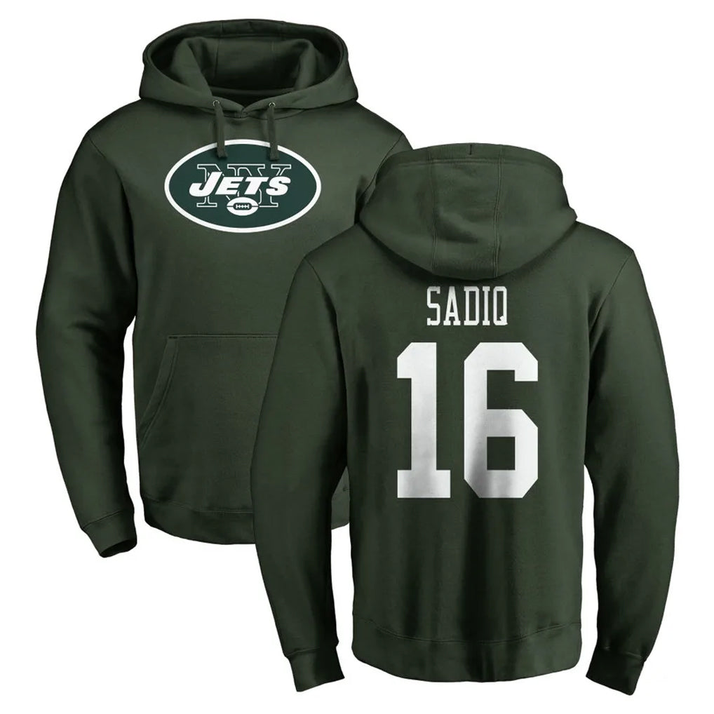 NY.Jets #16 Kenyon Sadiq Player Green LOGO Pullover Hoodies Limited Game Ddoa Stitched Jerseys