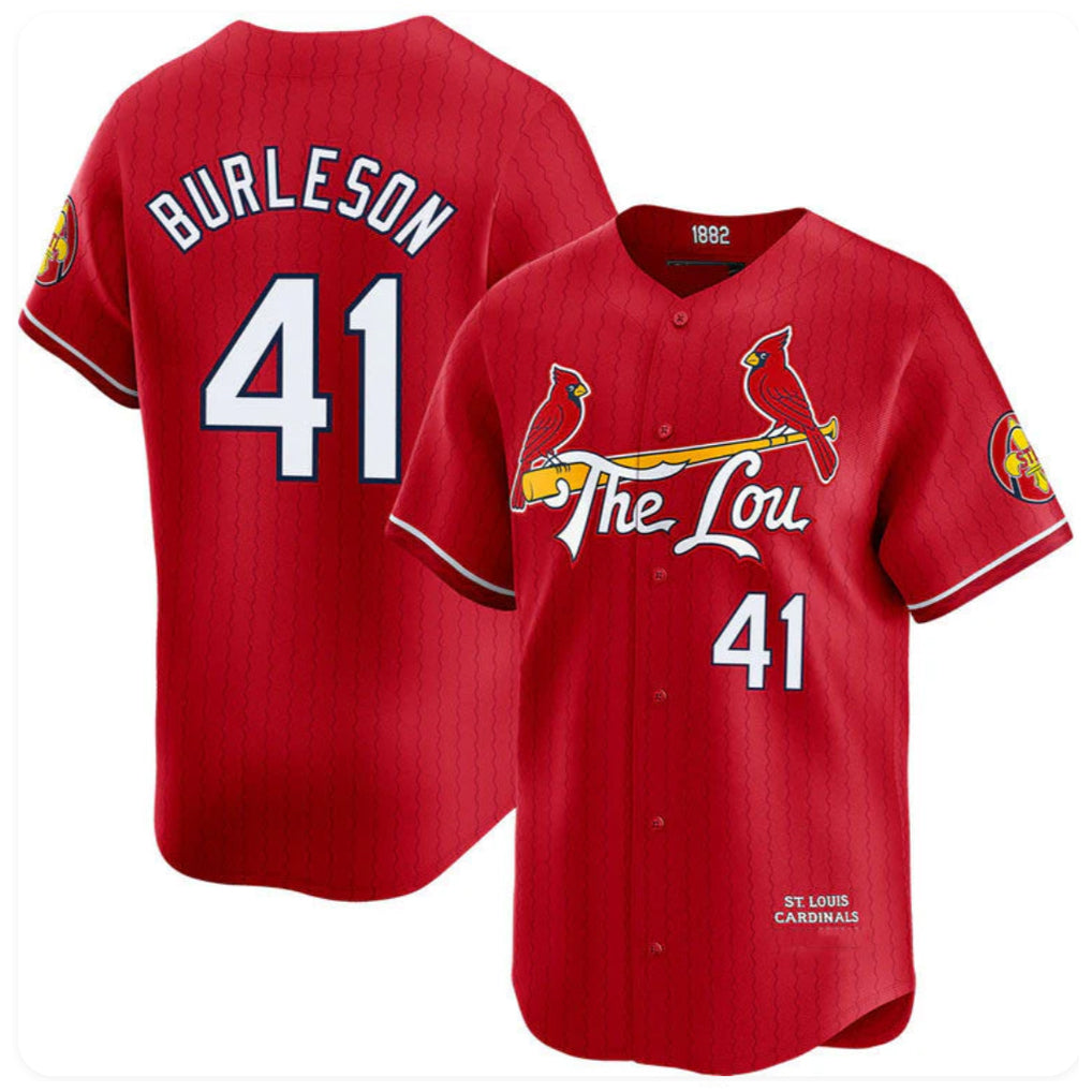 St. Louis Cardinals #41 Alec Burleson Player Red City Connect Limited Ddoa Stitched Jerseys