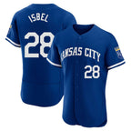 KC.Royals #28 Kyle Isbel Player Royal City Connect Limited Elite Home Game Ddoa Stitched Jerseys