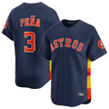 H.Astros #3 Jeremy Pe?a Player Navy Home Limited Ddoa Stitched Jerseys