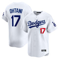 LA.Dodgers #17 Shohei Ohtani Player White Limited Home Ddoa Stitched Jerseys