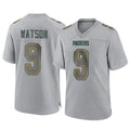 GB.Packers #9 Christian Watson Player Gray Atmosphere Fashion Home Game Ddoa Stitched Jerseys