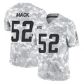 LA.Chargers #52 Khalil Mack Player Arctic Camo Salute To Service Limited Game Ddoa Stitched Jerseys