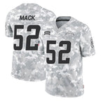 LA.Chargers #52 Khalil Mack Player Arctic Camo Salute To Service Limited Game Ddoa Stitched Jerseys