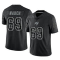 TB.Buccaneers #69 Cody Mauch Player Black Reflective Limited Home Game Ddoa Stitched Jerseys
