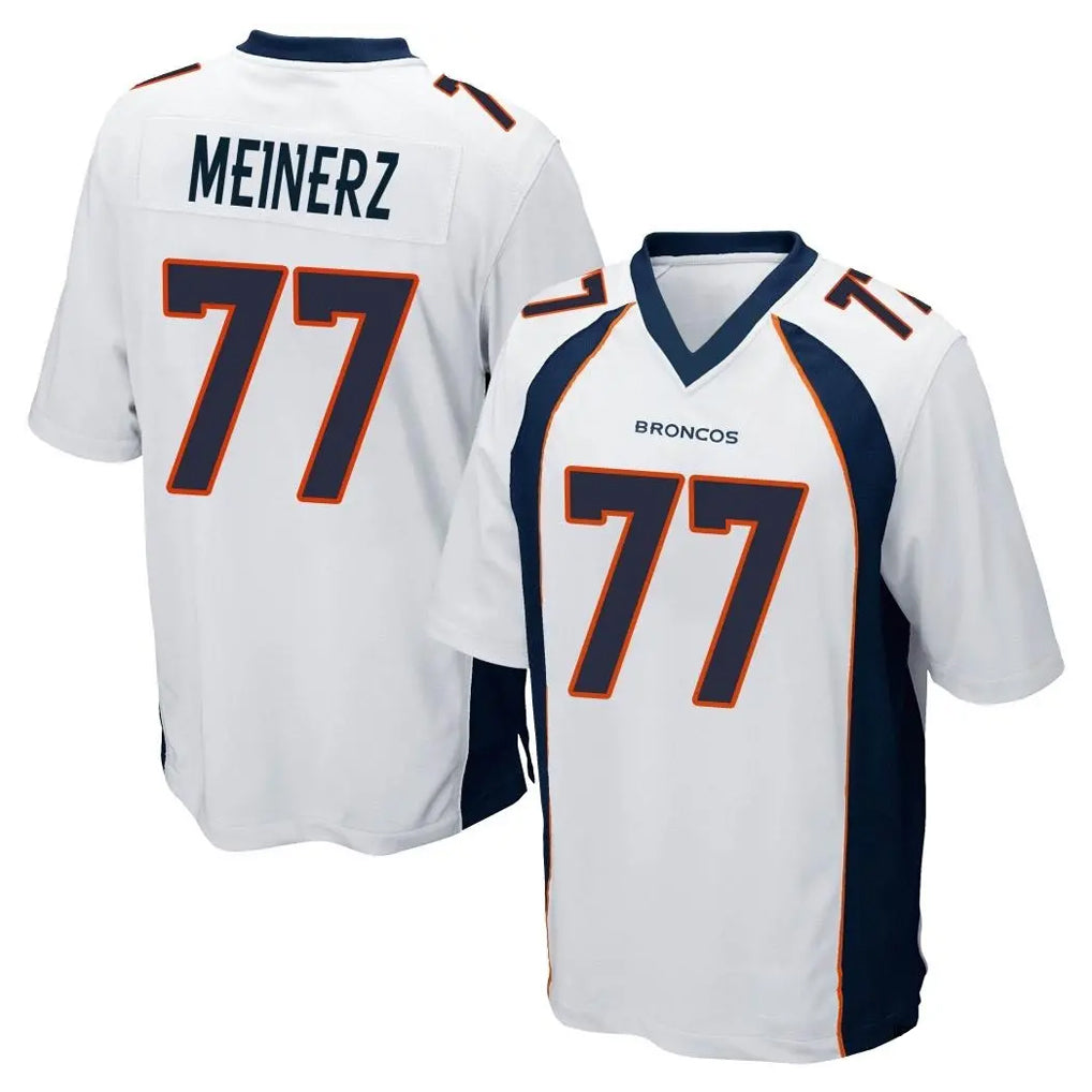 D.Broncos #77 Quinn Meinerz Player White Game Ddoa Stitched Jerseys