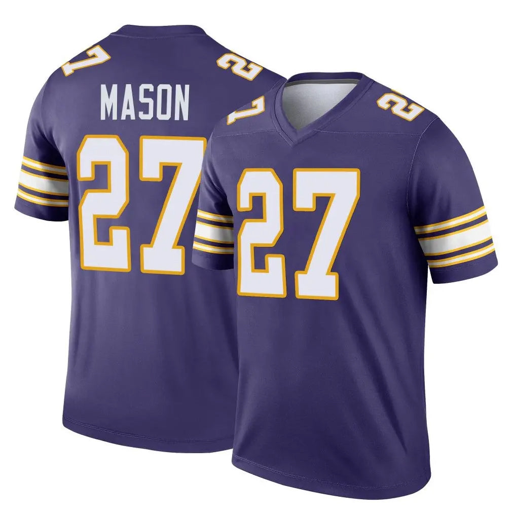 M.Vikings #27 Jordan Mason Player Purple Limited Classic Home Game Ddoa Stitched Jerseys