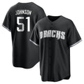 A.Diamondbacks #51 Randy Johnson Player Black Game Home Ddoa Stitched Jerseys
