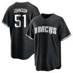 A.Diamondbacks #51 Randy Johnson Player Black Game Home Ddoa Stitched Jerseys