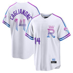 KC.Royals #14 Jac Caglianone Player White 2026 City Connect Limited Home Ddoa Stitched Jerseys