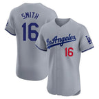 LA.Dodgers #16 Will Smith Player Gray Limited Elite Home Ddoa Stitched Jerseys