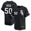 C.White Sox #50 Lenyn Sosa Player Black Limited Home Ddoa Stitched Jerseys