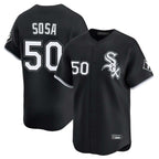 C.White Sox #50 Lenyn Sosa Player Black Limited Home Ddoa Stitched Jerseys