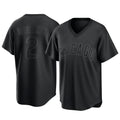C.Cubs #2 Nico Hoerner Player Black T-shirt Home Game Ddoa Stitched Jerseys