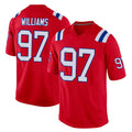 NE.Patriots #97 Milton Williams Player Red Home Game Ddoa Stitched Jerseys