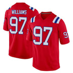 NE.Patriots #97 Milton Williams Player Red Home Game Ddoa Stitched Jerseys