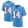 T.Titans #14 Carnell Tate Player Light Blue 2026 Game Home Ddoa Stitched Jerseys