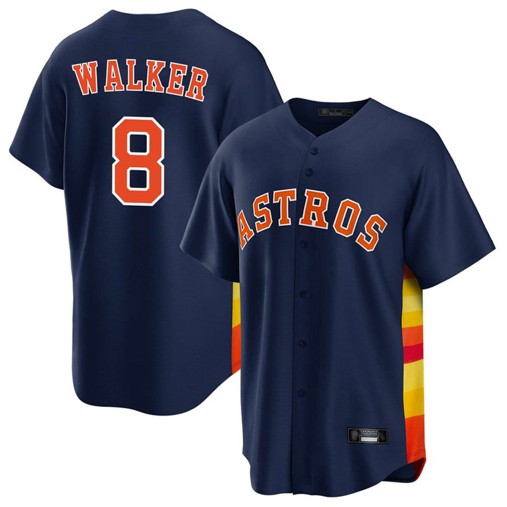 H.Astros #8 Christian Walker Player Navy Home Game Ddoa Stitched Jerseys