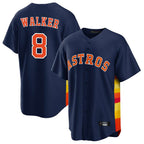 H.Astros #8 Christian Walker Player Navy Home Game Ddoa Stitched Jerseys