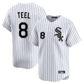 C.White Sox #8 Kyle Teel Player White Stripe Limited Home Ddoa Stitched Jerseys