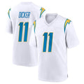 LA.Chargers #11 Cameron Dicker Player White Home Game Ddoa Stitched Jerseys