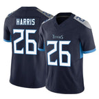 T.Titans #26 Marcus Harris Player Navy Limited Vapor F.U.S.E. Home Game Ddoa Stitched Jerseys