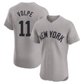 NY.Yankees #11 Anthony Volpe Player Gray Limited Elite Home Ddoa Stitched Jerseys