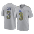 LA.Rams #3 Kam Curl Player Gray Atmosphere Fashion Home Game Ddoa Stitched Jerseys