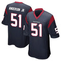 H.Texans #51 Will Anderson Jr. Player Navy Home Game Ddoa Stitched Jerseys
