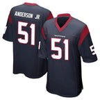 H.Texans #51 Will Anderson Jr. Player Navy Home Game Ddoa Stitched Jerseys
