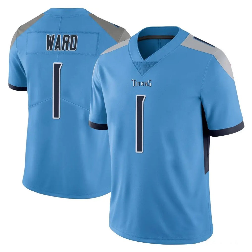 T.Titans #1 Cam Ward Player Light Blue Limited Vapor Untouchable Home Game Ddoa Stitched Jerseys