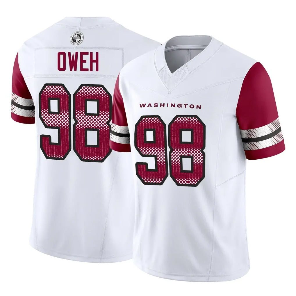W.Commanders #98 Odafe Oweh Player White Vapor F.U.S.E. Limited Home Game Ddoa Stitched Jerseys