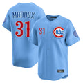C.Cubs #31 Greg Maddux Player Light Blue Limited Home Ddoa Stitched Jerseys
