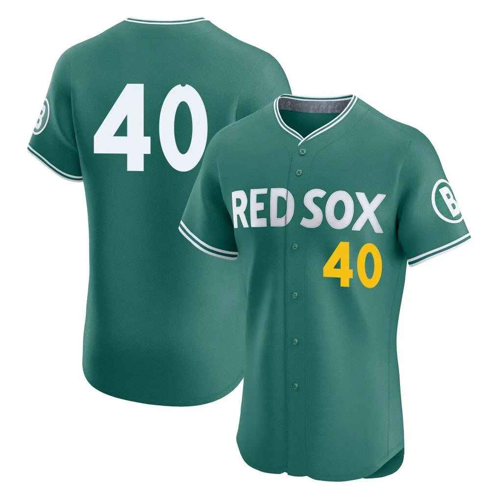 B.Red Sox #40 Willson Contreras Player Green City Connect Limited Elite Home Game Ddoa Stitched Jerseys