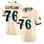 J.Jaguars #76 Ezra Cleveland Player Natural Limited 2026 Rivalries Collection Game Ddoa Stitched Jerseys