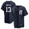 D.Tigers #13 Dillon Dingler Player Navy Game Home Ddoa Stitched Jerseys