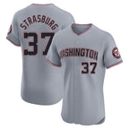 W.Nationals #37 Stephen Strasburg Player Gray City Connect Elite Alternate Ddoa Stitched Jerseys