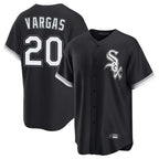 C.White Sox #20 Miguel Vargas Player Black Home Game Ddoa Stitched Jerseys