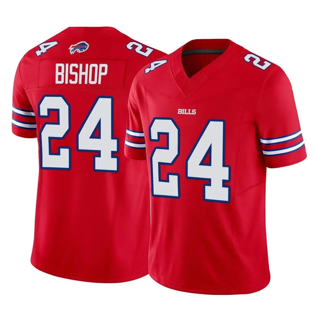 B.Bills #24 Cole Bishop Player Red Vapor F.U.S.E. Limited Ddoa Stitched Jerseys