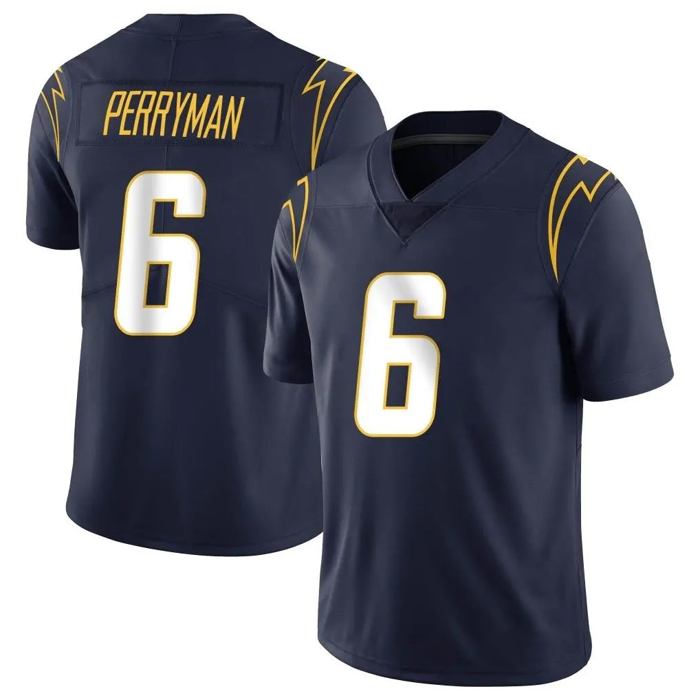 LA.Chargers #6 Denzel Perryman Player Navy Limited Vapor Untouchable Home Game Ddoa Stitched Jerseys