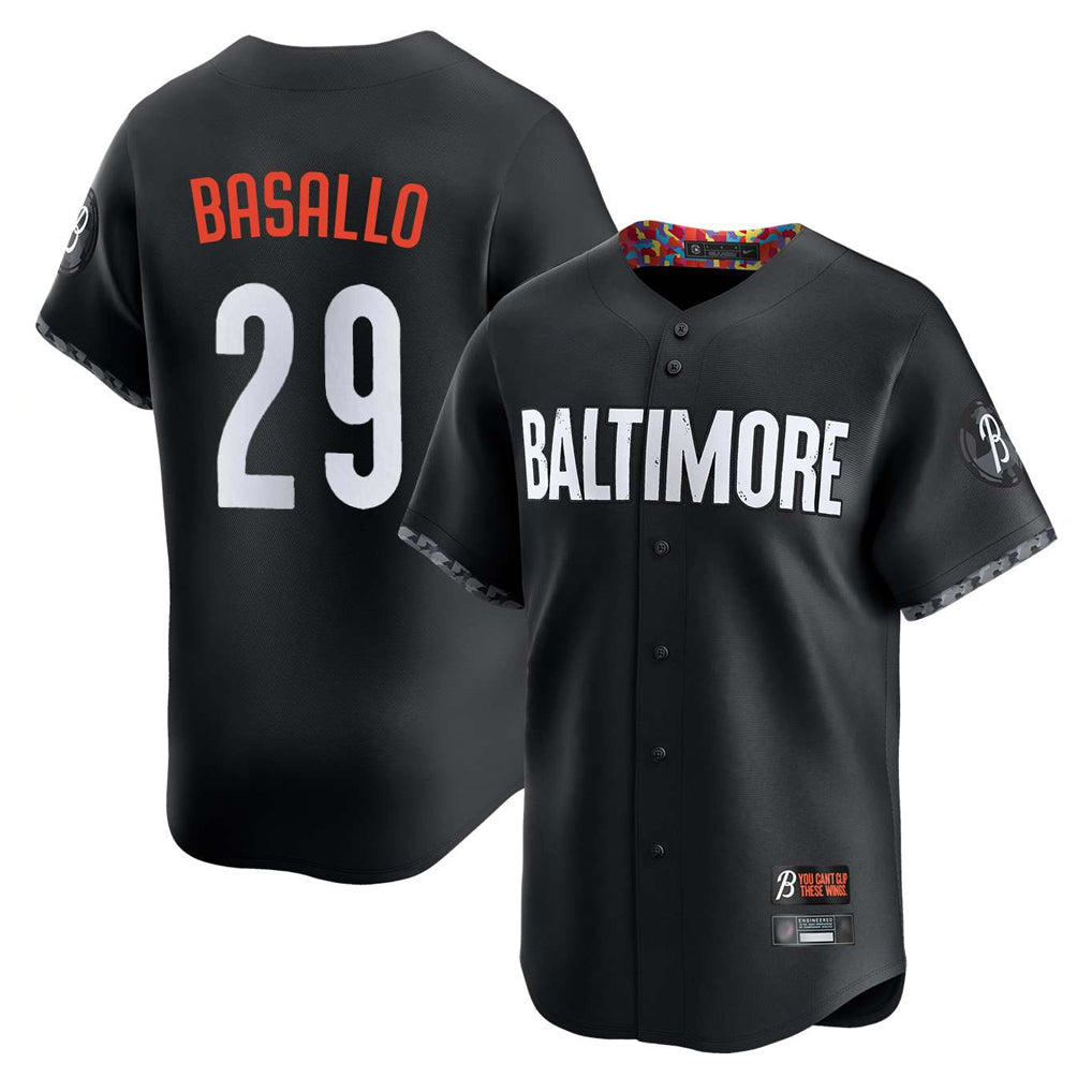 B.Orioles #29 Samuel Basallo Player Black City Connect Limited Home Game Ddoa Stitched Jerseys