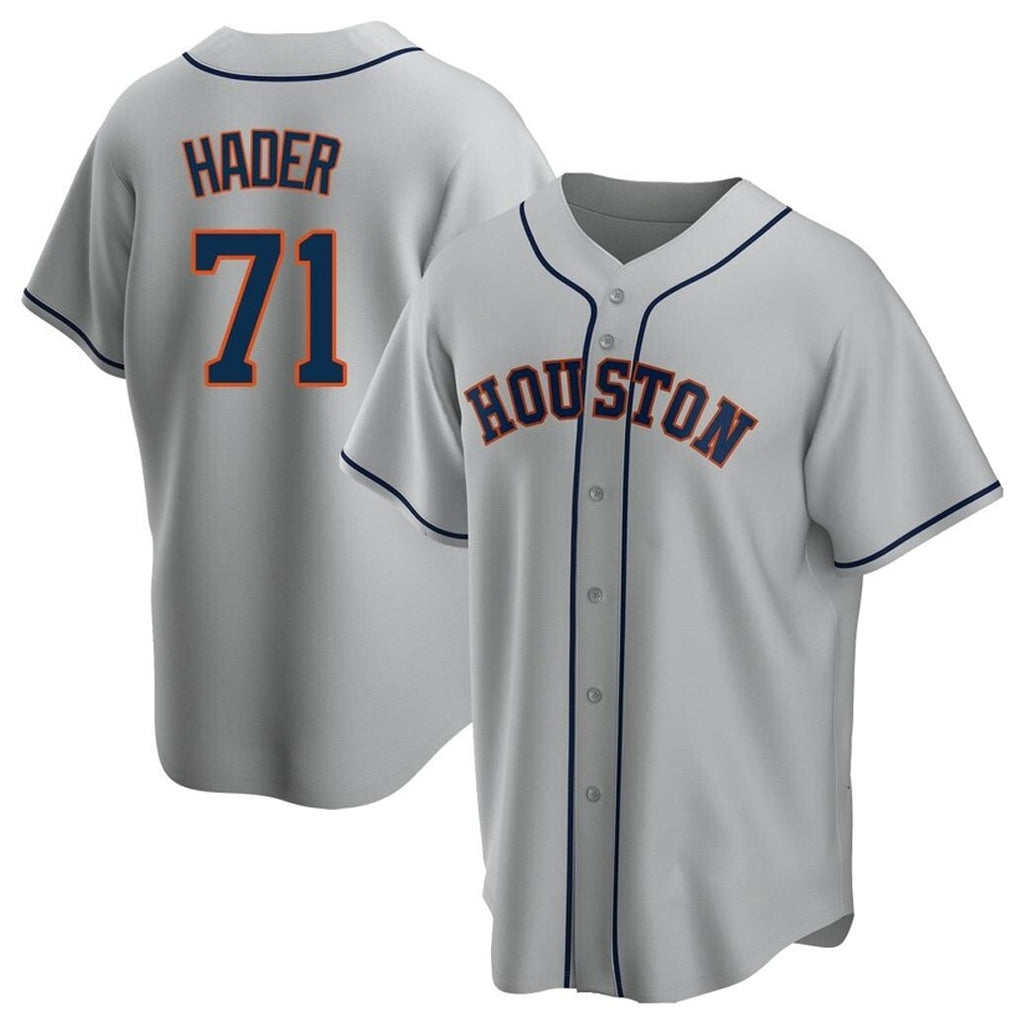 H.Astros #71 Josh Hader Player Gray Home Game Ddoa Stitched Jerseys