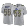 LA.Rams #55 Braden Fiske Player Gray Atmosphere Fashion Home Game Ddoa Stitched Jerseys